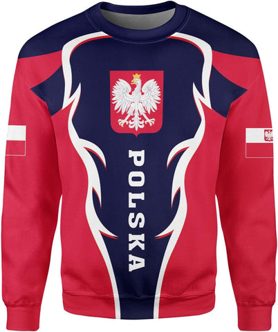 Vybonz Personalized Poland Hoodie Women & Men 3D, Poland Pride Shirt Polish Eagle