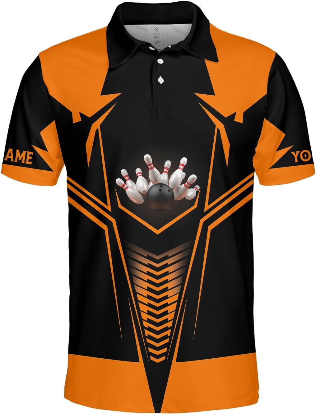 PAgree Personalized Name Bowling Polo for Men and Women 3D, Bowling Polo Shirts for Team Bowling, Bowling Tshirt Gift