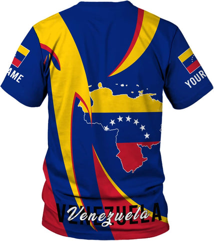 Royal Fight Personalized Coat of Arms Shirt with Venezuela Flag - Pride Shirts for Men & Women