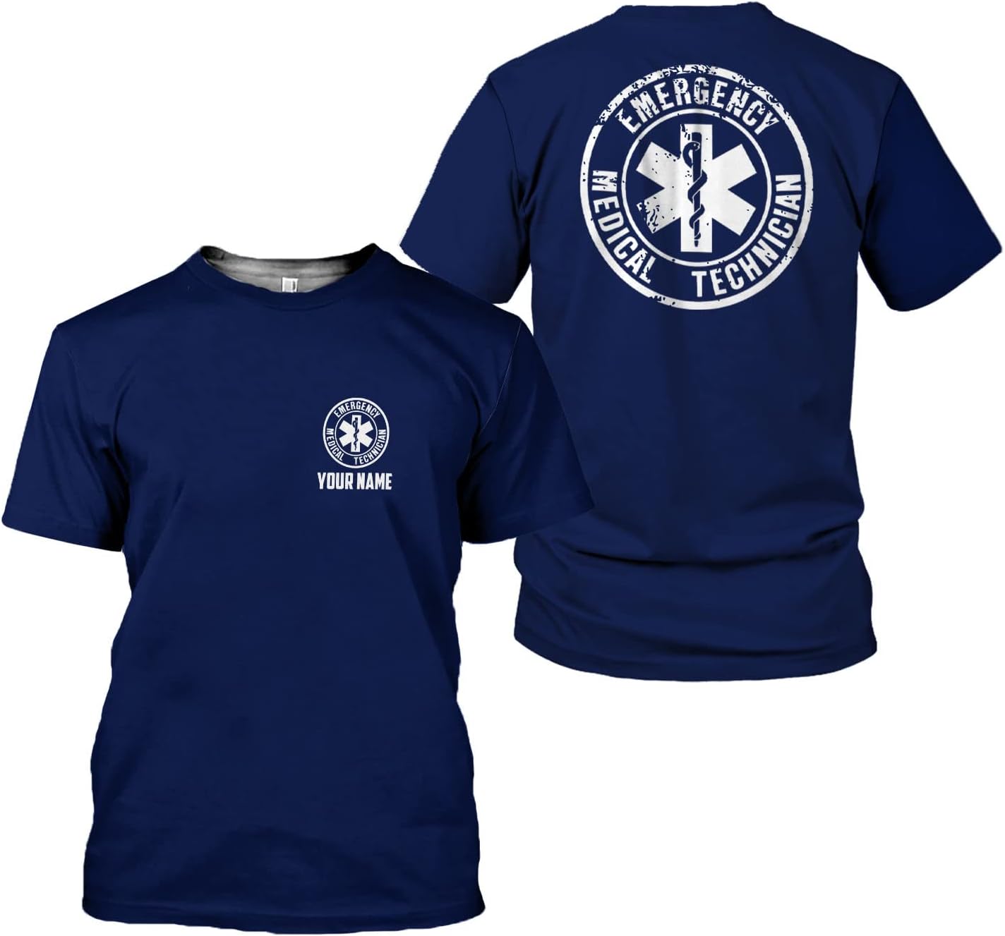 Mostefy Personalized EMT Shirt, EMS Shirt, Customized EMS Shirts,EMT Paramedic Uniform Emergency Medical Technician Shirts