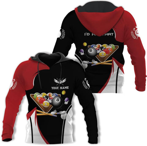 Pretyprints Personalized 3D Billiard Shirt Custom Name Men Women Team Apparel Pool 8 Ball Flag Tshirt Billiards Shirts Gift