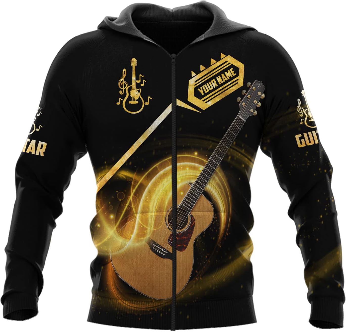 Custom Name Guitar Shirt 3D All Over Print, Guitar Shirts for Men, Unisex Guitar Shirts Music, Music Lover, Guitar Lover