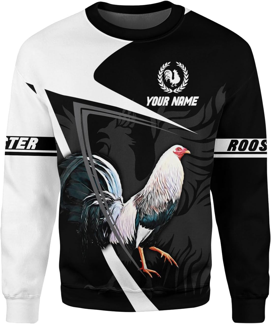 Mostefy Personalized Name Rooster Hoodie 3D, Gallos De Pelea, Chicken Sweatshirt, Chicken Hoodie for Men and Women S-5XL