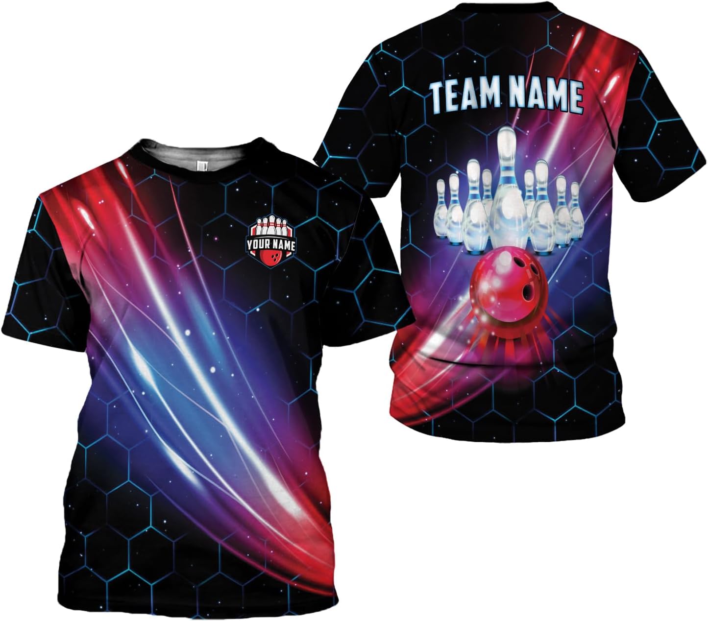 AOVL Custom Bowling Shirts for Men Bowling Shirts Bowling Shirts Unisex Bowling Jerseys for Men Custom Bowling Shirts for Men