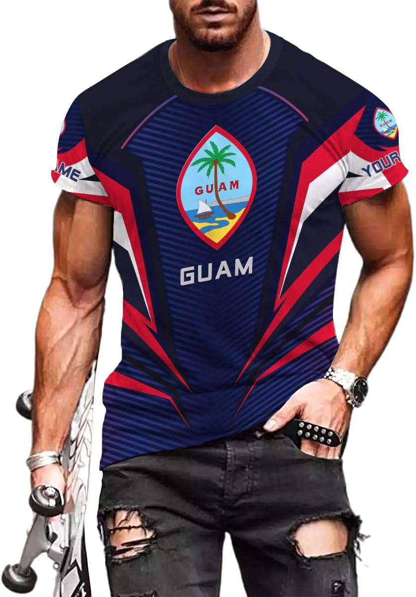 MoonArt Personalized Guam Shirt - Guahan Pride Tshirt for Men & Women - Guam Gifts Tee
