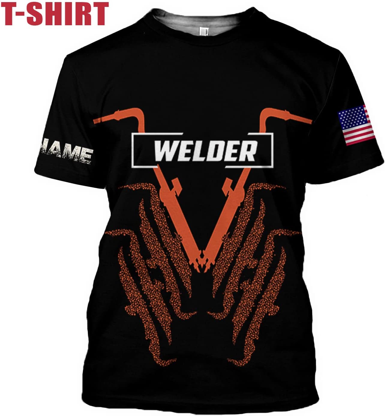 Personalized Welder Shirt Custom Welder Shirts Welding 3D T Shirts Welder Tshirt for Men and Women