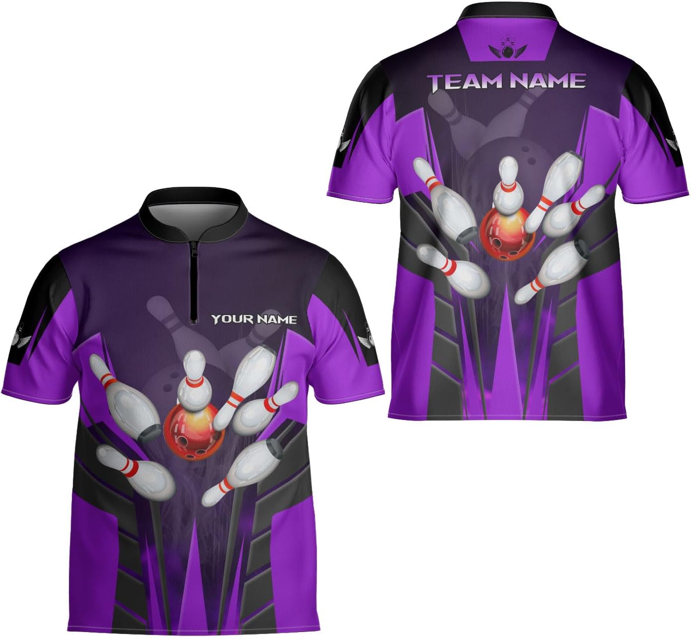 Ligthuy Personalized Name Bowling Jersey 3D, Custom Bowling Shirts for Team, Bowling Shirt Unisex for Men & Women4