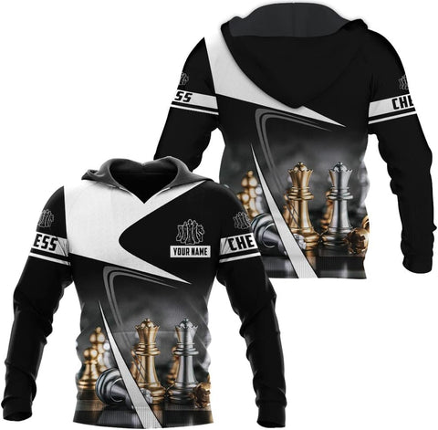 Personalized Name Chess 3D Full Color Shirt, Custom Name Chess 3D Shirt for Men, Women, Chess Lover, USA Chess Shirt