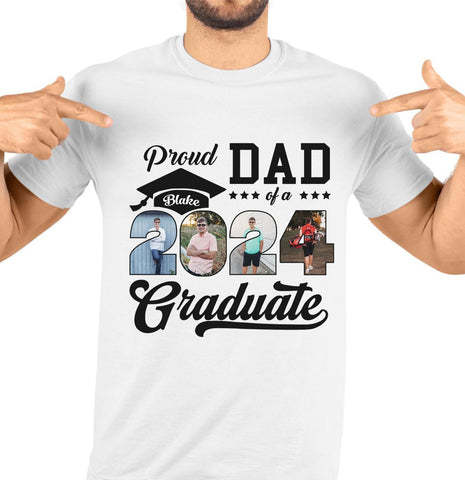 Personalized Graduation 2024 Shirt Proud Family of A Class of 2024 Graduate Class of 2024 Senior Class of 2024 Class of 2024