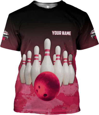 Intenprints Personalized Bowling Shirt Custom Bowling Shirts Bowling Gift Bowling Shirts for Women & Men Bowling Shirt Team