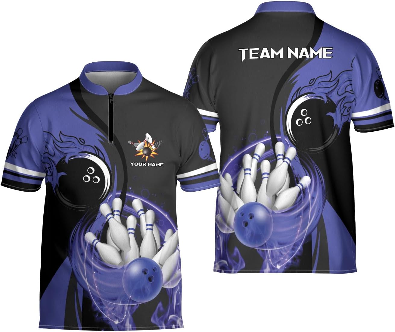 Mostprints Personalized Bowling Jersey 3D, Bowling Shirts for Team, Bowling Shirt Unisex for Men Women, Bowling Shirts for Men