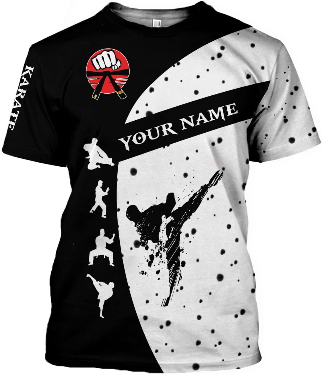 MAPrints Personalized Karate 3D Tshirt Cool Karate Gift for Boys Girls Karate Lovers T-Shirt Karate Shirts Uniform Size S-5XL