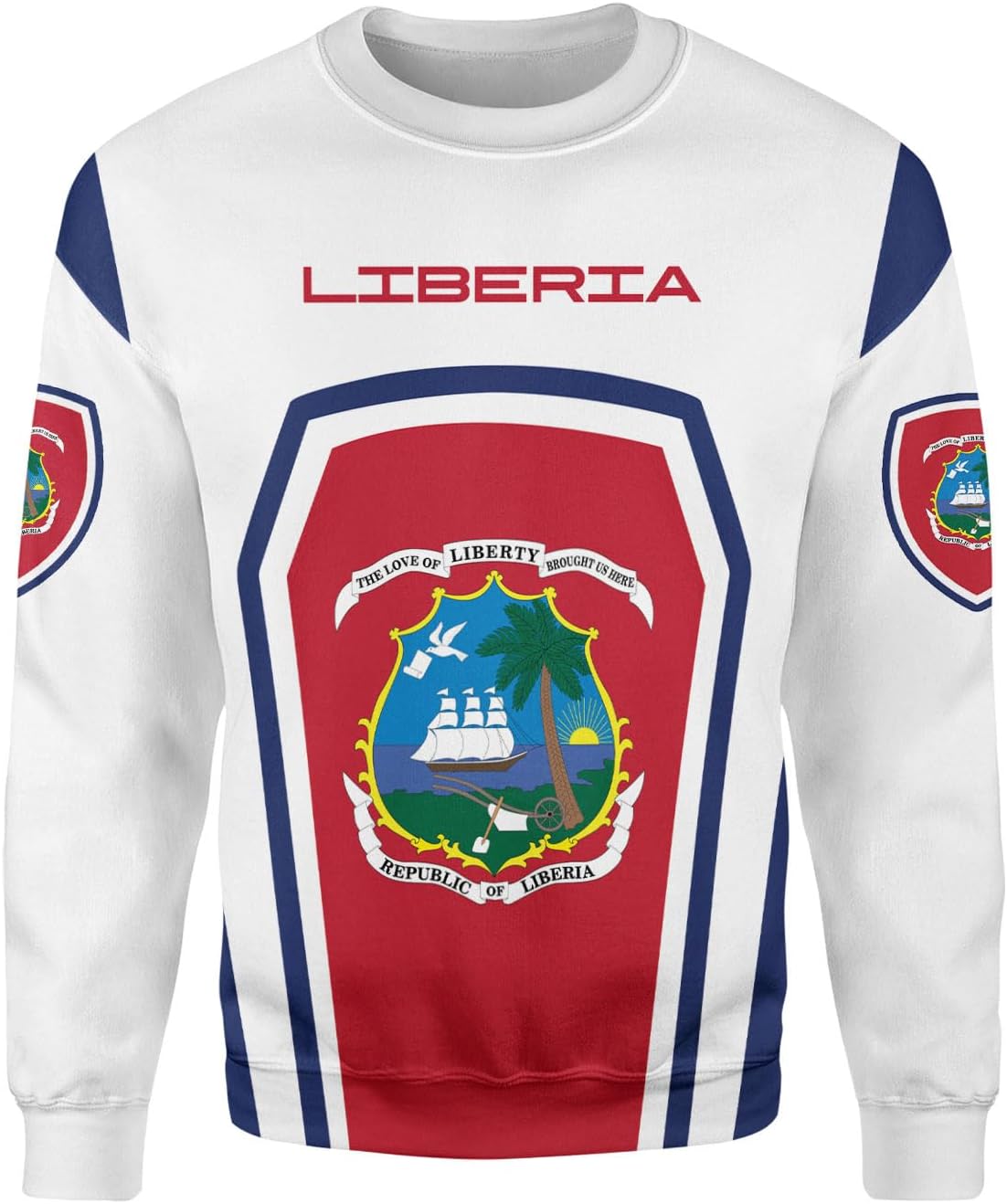Royal Fight Personalized Liberia Shirts Liberian Pride Flag Shirt Liberia Flag Shirts Liberia Flag Gift T-Shirt for Men Women