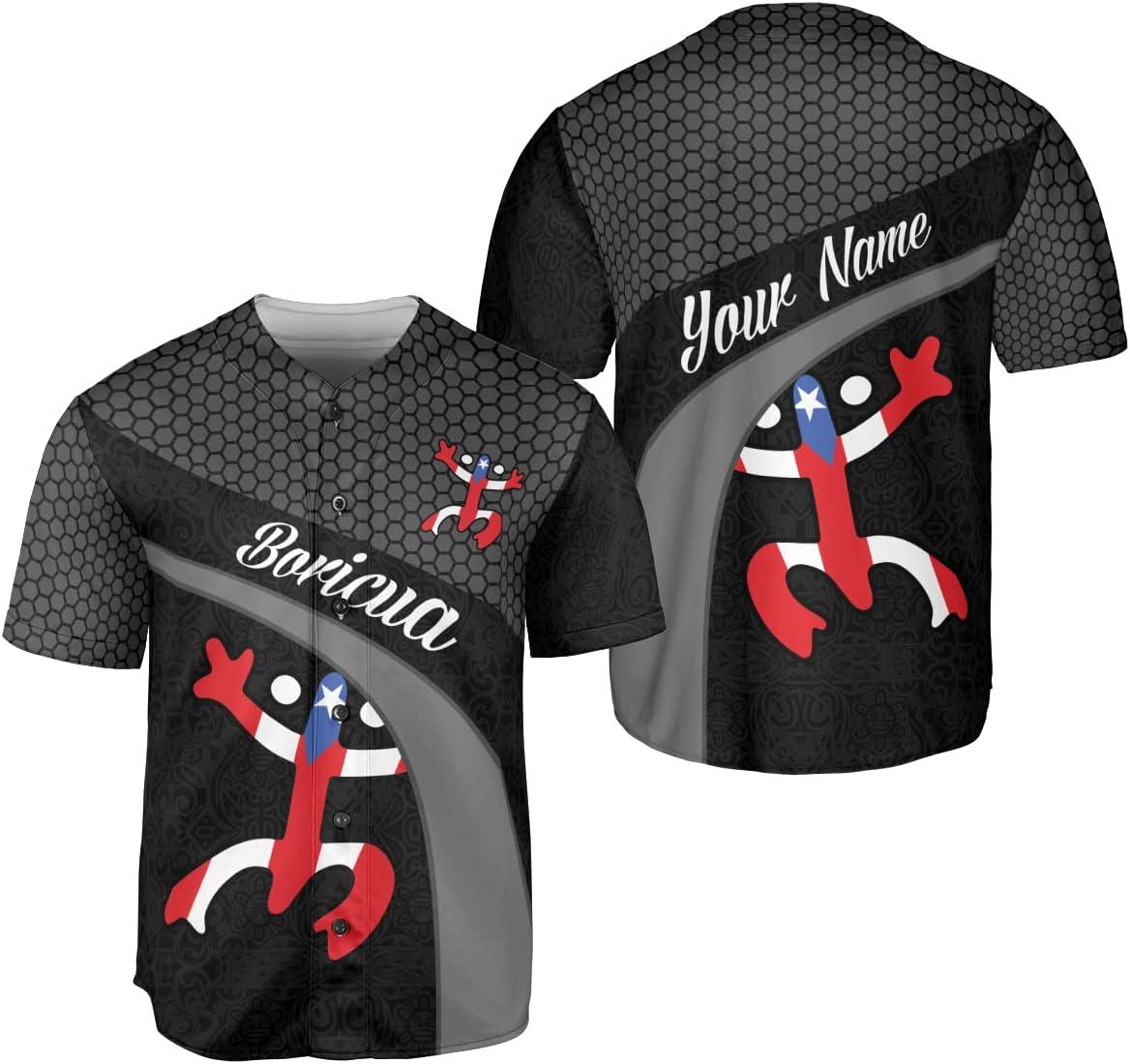Personalized Puerto Rico Baseball Shirt,Customized Team Name Puerto Rican Baseball Jersey for Men,Women S-5XL