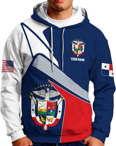 Custom Panama Shirts for Men 3D Panama Coat of Arms Shirts Panamanian Flag Pride Shirts Panama Hombres Camisa Men Women