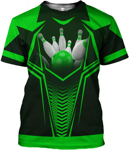 Pretyprints Personalized Bowling Shirt - Custom Bowling Gift for Women & Men