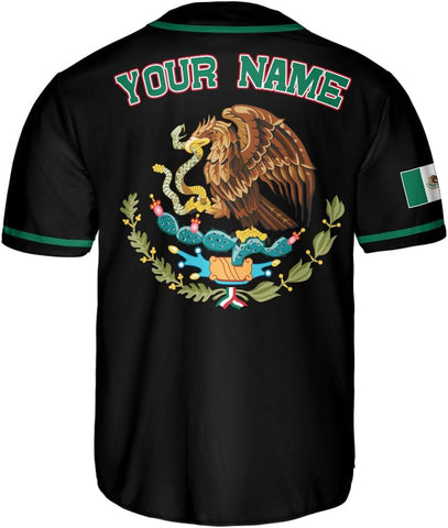 RoyalBro Personalized Mexico Baseball Jersey, Mexican Jersey for Men & Women, Mexican Flag Jersey, Mexico Shirt Camisas