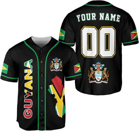 Custom Guyana Baseball Jersey Shirts Guyanese Guyana Flag Jersey Guyanese Flag Jerseys Guyana Guyanese Pride Gift Men Women