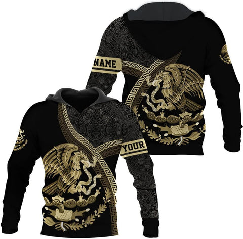 Mostprints Personalized Name Mexican Hoodie 3D, Mexican Hoodies for Men, Unisex Mexico Hoodie, Mexico Hoodies for Men