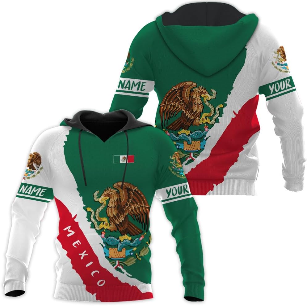 Personalized Name Mexican Shirts for Men, Customized Mexico Shirts for Men, Mexico Shirts for Women Mexico Shirt Eagle Flag