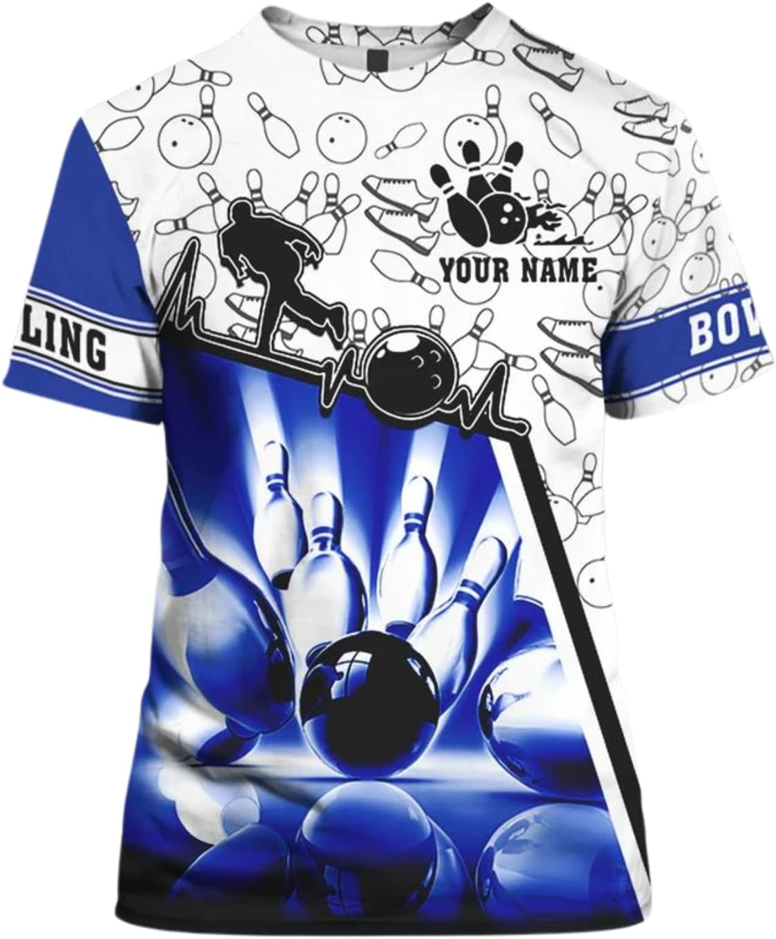 Personalized Bowling Shirts for Men and Women 3D, Bowling Shirts with Name, Custom Bowling Shirts Gift for Bowling Lover2