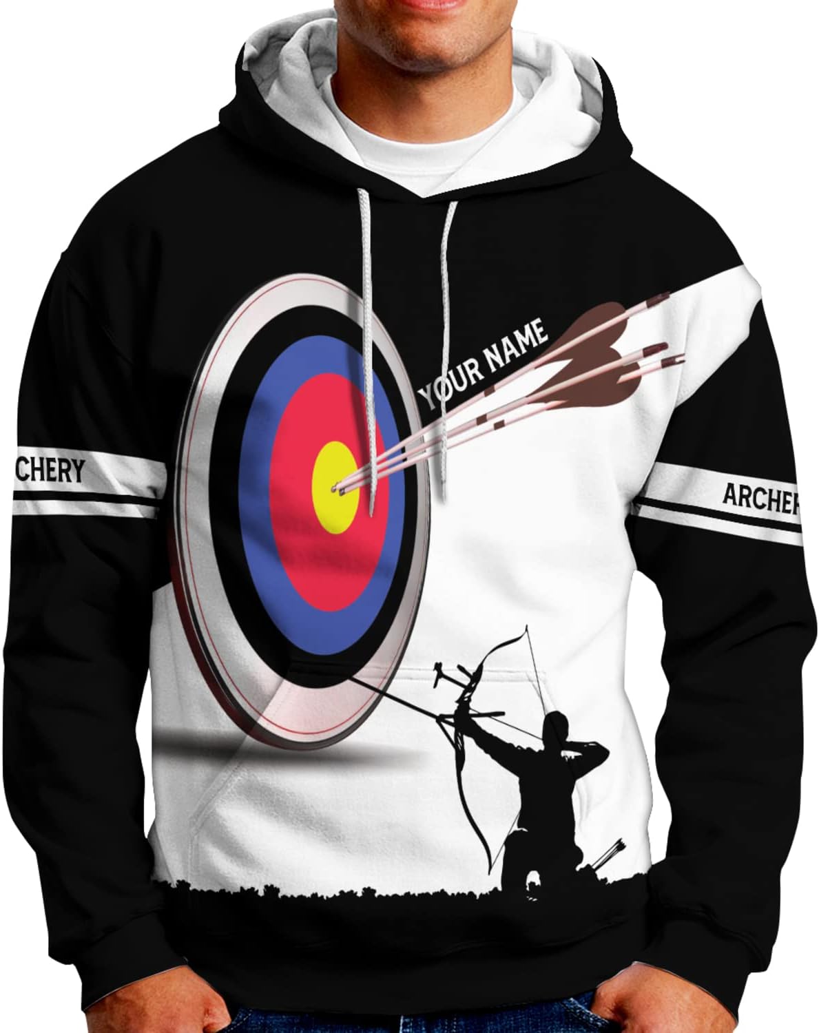 Personalized Men's Archery Shirts, Custom Name & Team Name Jerseys, S-5XL Polo Shirts