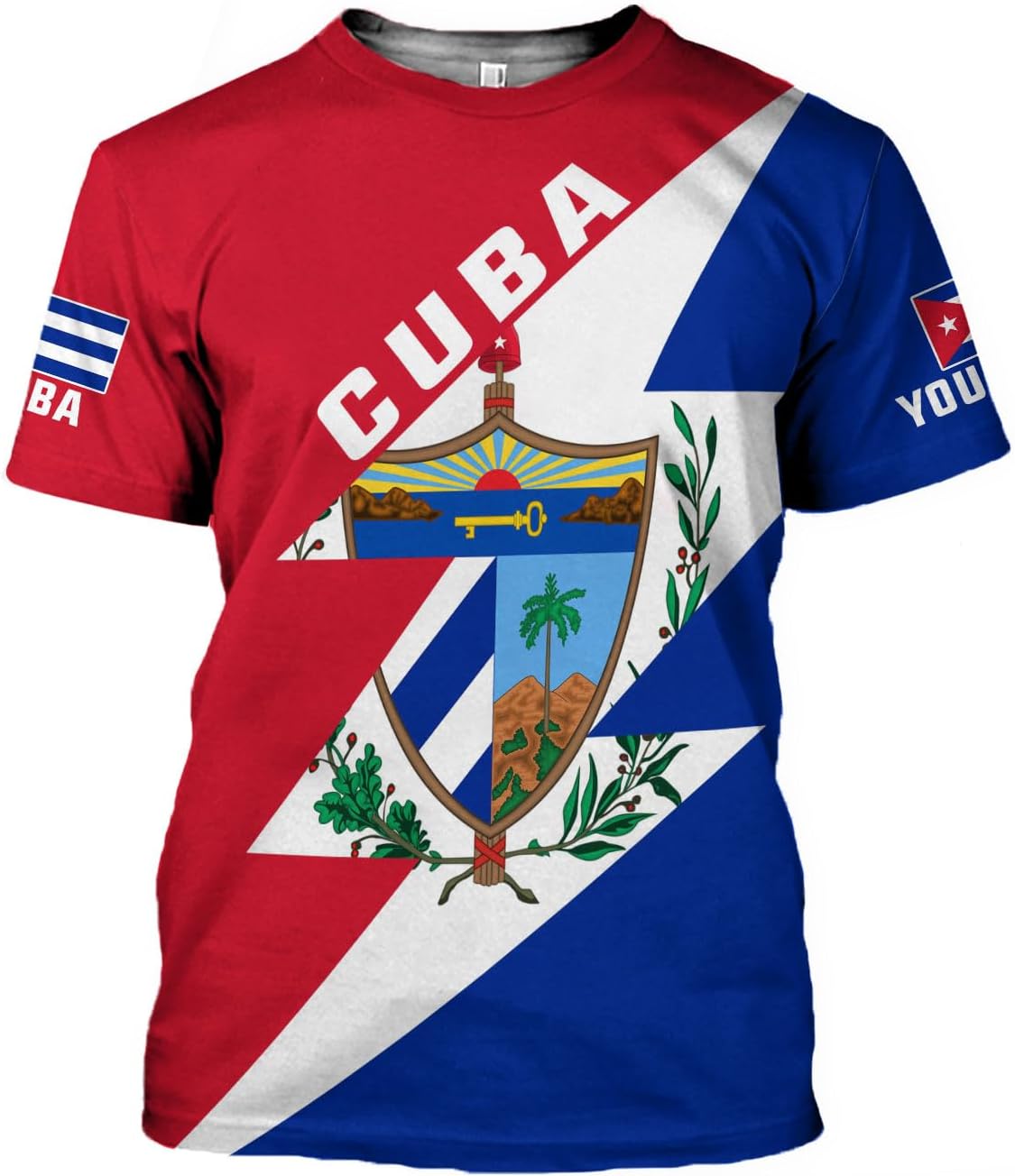 Ligthuy Personalized Name Cuba Shirt 3D, Cuban Tshirts for Men and Women, Cuba Flag Shirt, Sweatshirt, Hoodies, Zip Hoodies