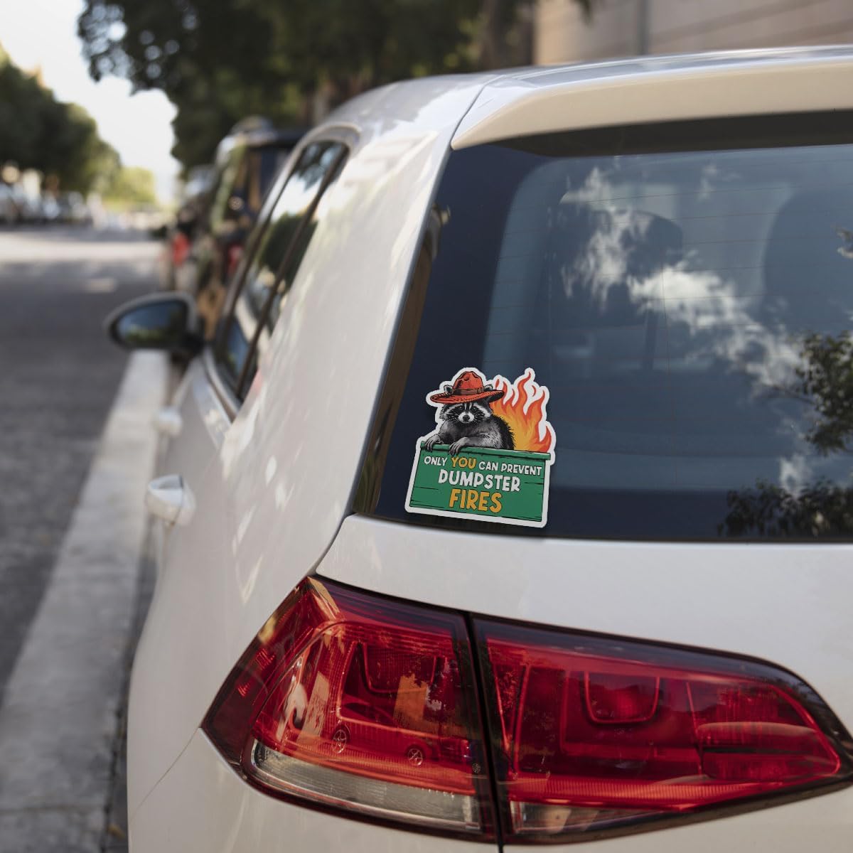 3Pcs Only You Can Prevent Dumpster Fire Sticker Funny Racoon Dumpster Fire Stickers Fire Prevention Only You Can Prevent Dumpster Fires Decal for Laptop Water Bottle Toolbox Phone Car Gifts 3"