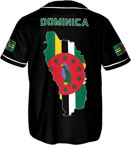 Leprints Personalized Dominica Baseball Jersey, Dominican Soccer Shirt Dominican Pride Flag Dominica Jersey Men Women Shirt