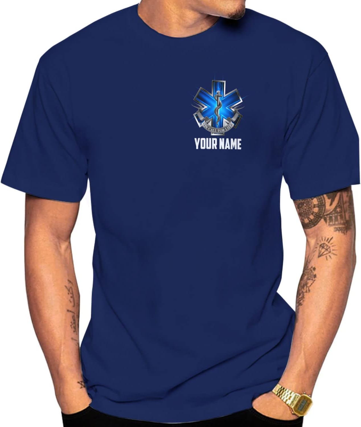 Mostefy Personalized EMT Shirt, EMS Shirt, Customized EMS Shirts,EMT Paramedic Uniform Emergency Medical Technician Shirts