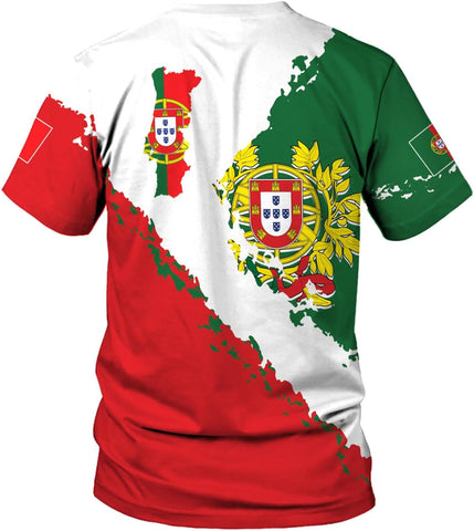 MoonArt Personalized Portugal Shirt Custom Portuguese Flag Lion Hoodie for Men and Women, Portuguese Pride