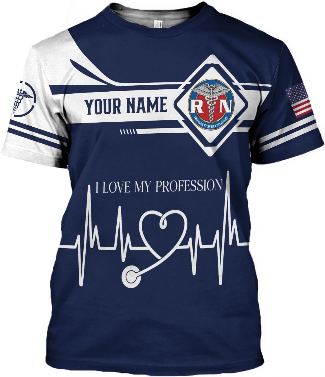 MoonArt Personalized Name Nurse Shirt Nurse Gifts Nurse Graduation Gift Funny Nurse T-Shirt Gift, Nursing Emergency Shirts