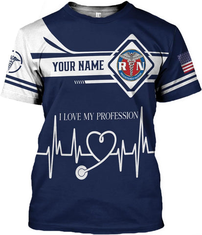 MoonArt Personalized Name Nurse Shirt Nurse Gifts Nurse Graduation Gift Funny Nurse T-Shirt Gift, Nursing Emergency Shirts