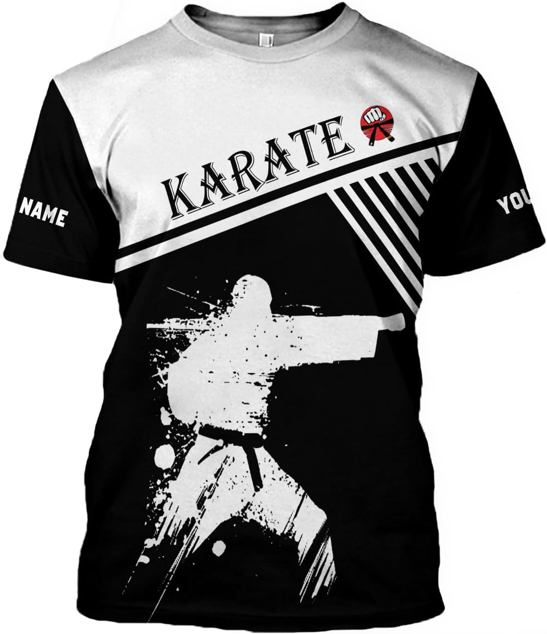 MAPrints Personalized Karate 3D Tshirt Cool Karate Gift for Boys Girls Karate Lovers T-Shirt Karate Shirts Uniform Size S-5XL