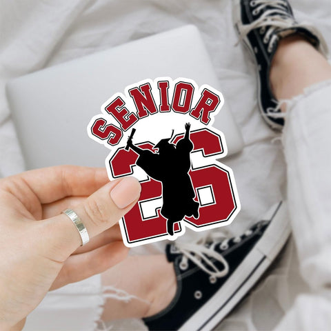 Senior 2026 Graduation Sticker – Class of 2026 3 inches Vinyl Decal Waterproof for Laptop, Water Bottle, Notebook, Car, Scrapbook – High School College Grad Gift for Students