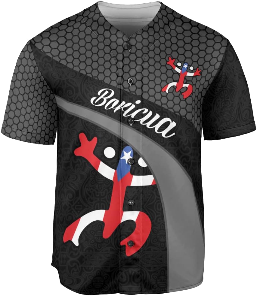 Personalized Puerto Rico Baseball Shirt,Customized Team Name Puerto Rican Baseball Jersey for Men,Women S-5XL