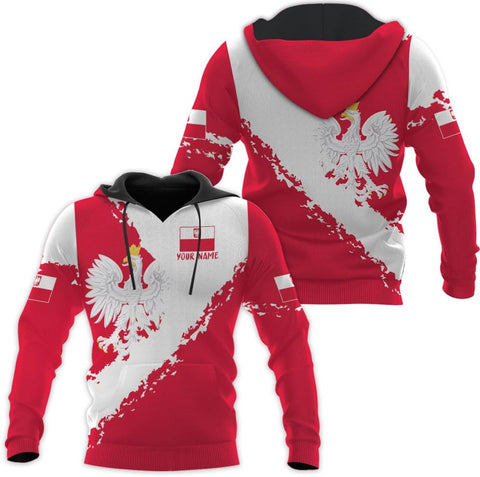 Vybonz Personalized Poland Hoodie Women & Men 3D, Poland Pride Shirt Polish Eagle