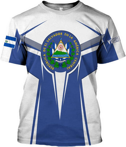 Personalized El Salvador Shirt Custom Camiseta de El Salvador Flag Shirt Men, Women Salvadorans Pride El Salvadoreña Gift