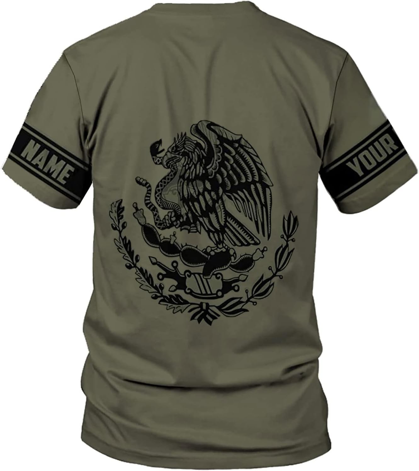 RoyalBro Personalized Mexico Shirt, Camisas de Mexico Customized Mexican Shirts Mexican Flag Mexico 3D Shirt for Men Women