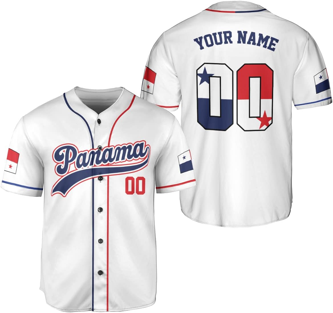 Personalized Panama Baseball Jersey Camisa Shirt, Panamanian Flag Jersey, Panamanian Pride Jersey for Men and Women