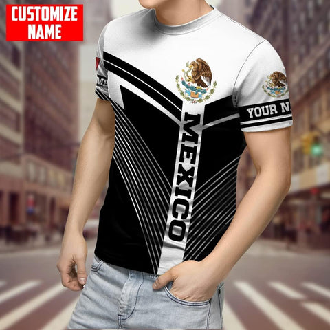 Mostprints Personalized Name Mexican Shirts for Men, Customized Mexico Shirts for Men, Mexico Shirts for Women Mexico Shirt