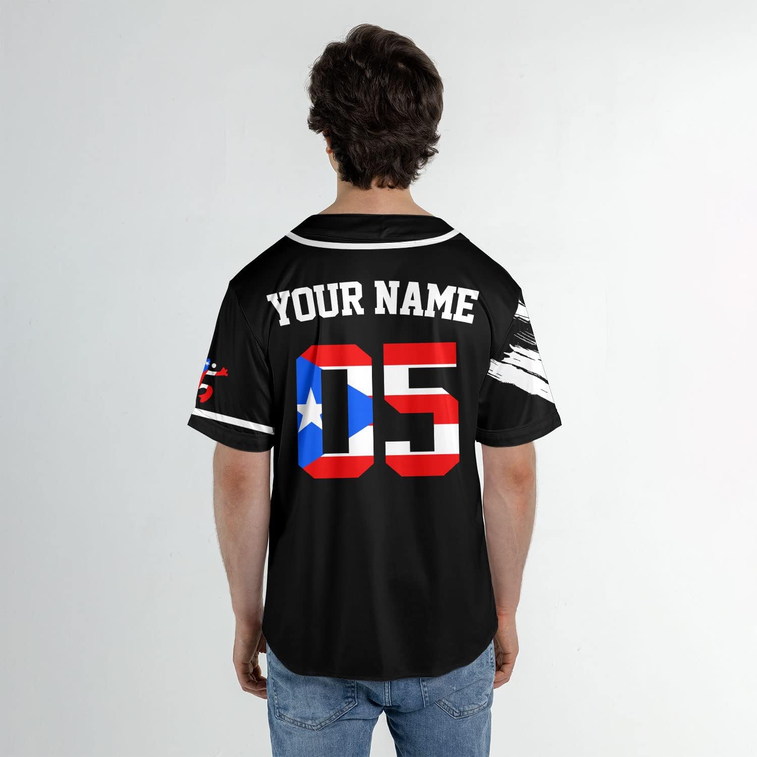 Personalized Puerto Rico Baseball Shirt, Customized Team Name Puerto Rican Baseball Jersey for Men