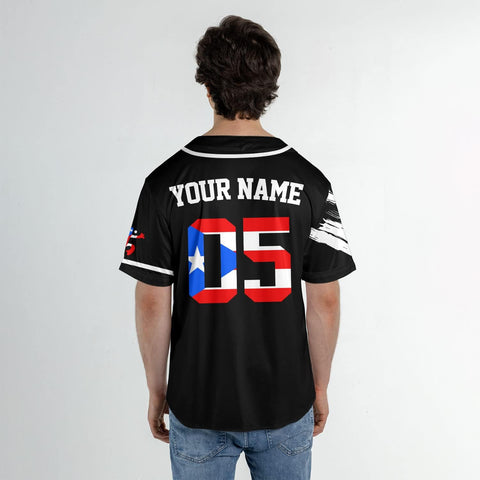 Personalized Puerto Rico Baseball Shirt, Customized Team Name Puerto Rican Baseball Jersey for Men