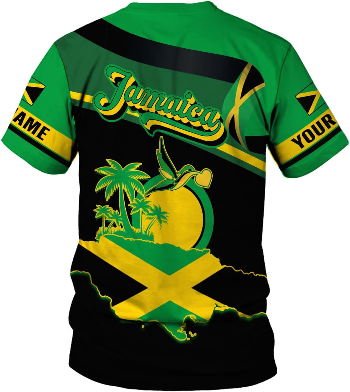 Suseaz Custom Jamaica Shirts for Women and Mens - Personalized Jamaica Flag Shirt Gift for Jamaica Men