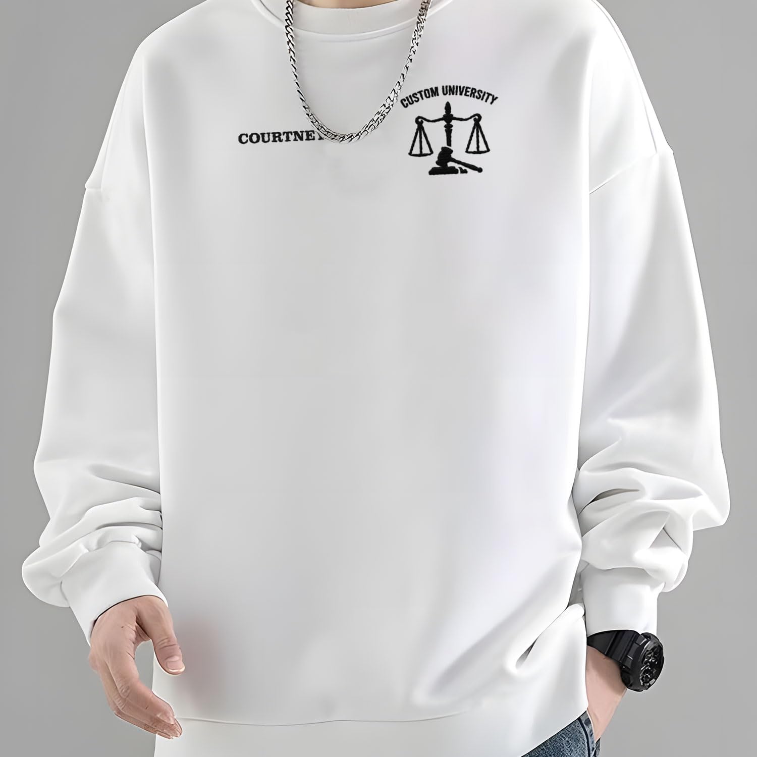 Suseaz Embroidered Lawyer Sweatshirt, Lawyers Tshirt, Law Student Shirt, Law School Graduate Gift For Attorney Sweatshirt Tee
