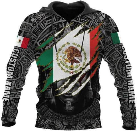 Personalized Name Mexican Hoodie 3D, Customized Mexican Hoodies for Men, Unisex Mexico Hoodie 3D, Mexico Hoodies for Men, Mexico Flag Gift for Women, T Shirt, Zip Up Hoodie, Sweatshirt HD01