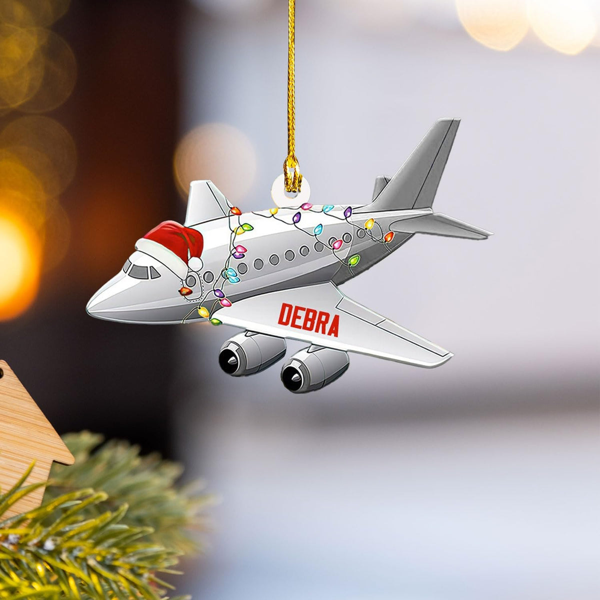 Podagree Personalized Airplane Ornaments for Christmas Tree - Airplane Christmas Ornament 2023, Pilot Airplane Captain Christmas Tree 2023, Pilot Ornament Xmas Gifts Christmas Pilot Flight (AP5)