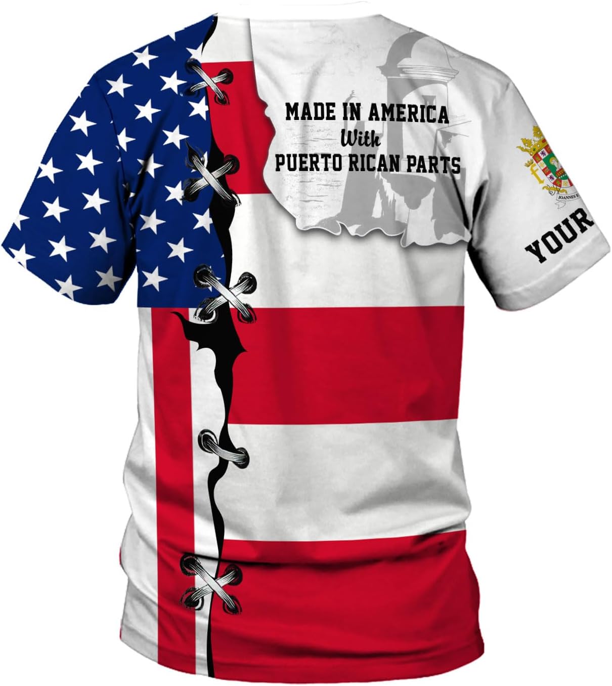 Suseaz Personalized Puerto Rico Shirts, Puerto Rican Pride Flag Tshirt Hoodie for Men and Women, Camisa Puerto Rico Shirt