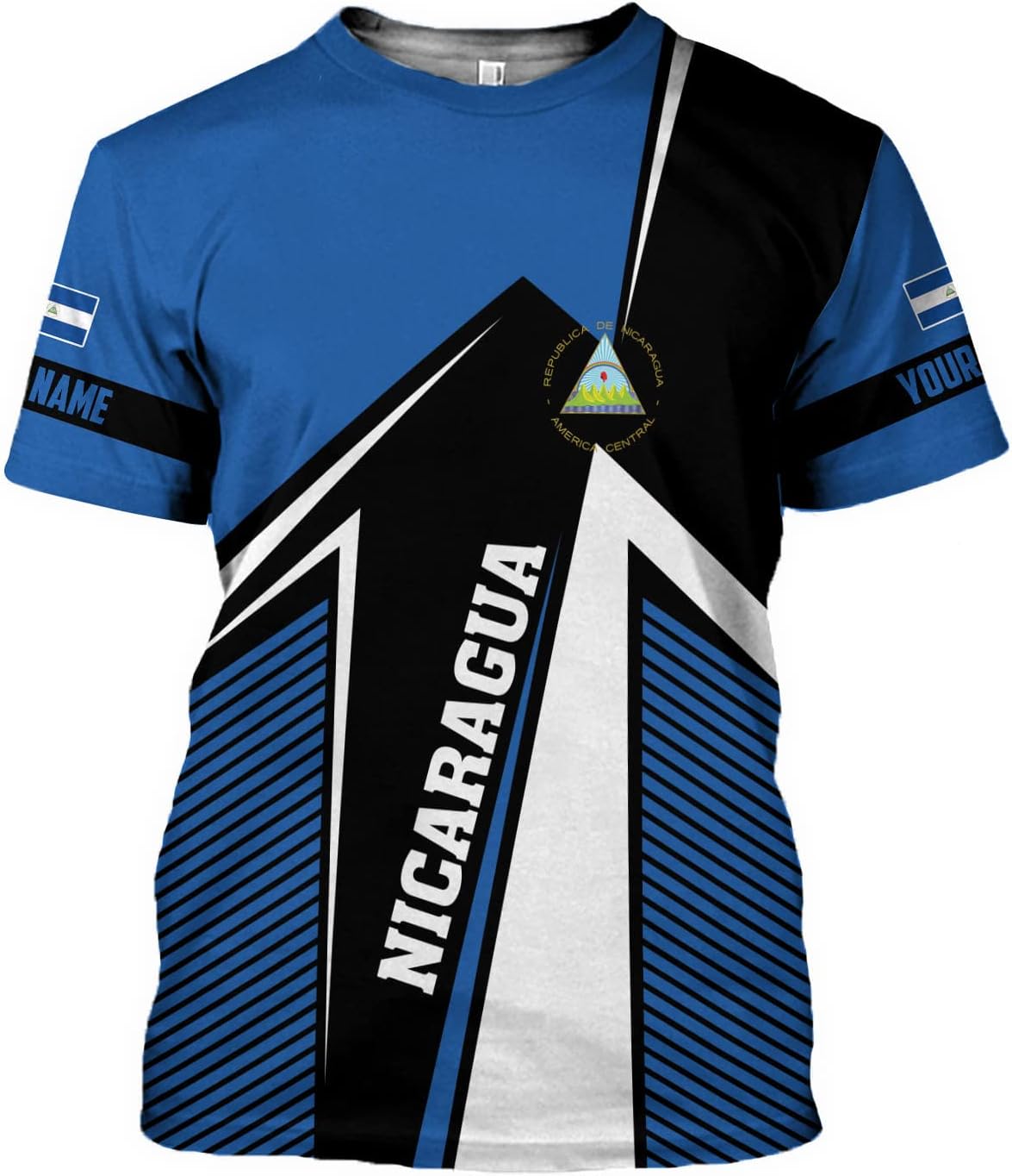 Personalized Nicaragua Shirt Custom Nicaragua Flag Lion Shirt for Men & Women Nicaraguan Camisas T-Shirt, Nicaragua Tshirt