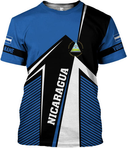 Personalized Nicaragua Shirt Custom Nicaragua Flag Lion Shirt for Men & Women Nicaraguan Camisas T-Shirt, Nicaragua Tshirt